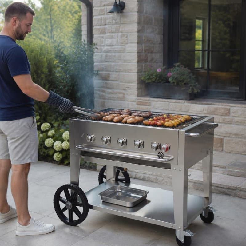 3 Ft Propane Commercial Grade BBQ Party-Event 2/4