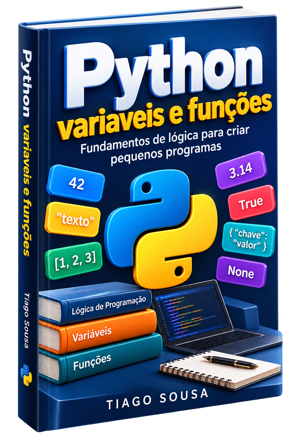 Capa do ebook Python: Variáveis e Funções
