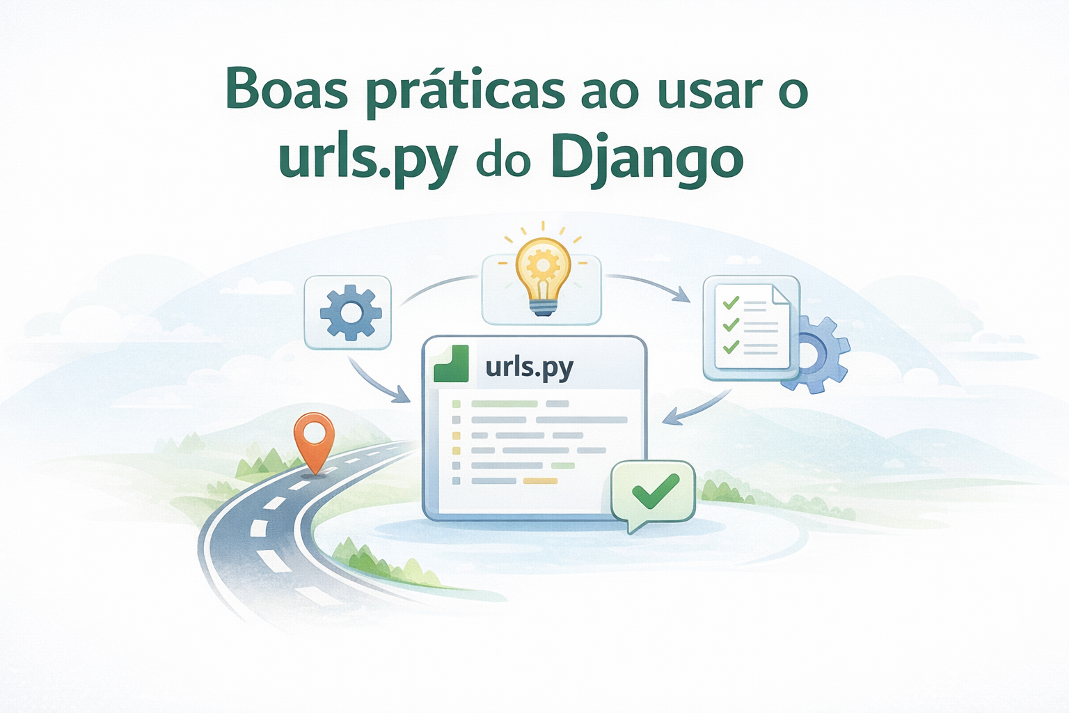 Organização de URLs no Django usando urls.py