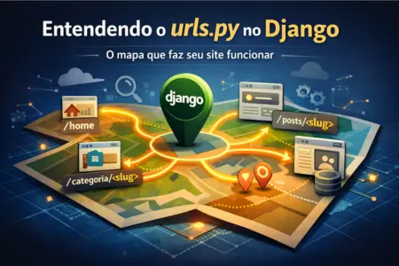 Entendendo o urls.py no Django: o mapa que faz seu site funcionar