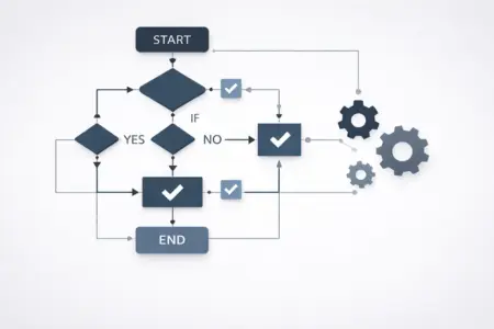 Composição minimalista com grades e containers bem delimitados, simbolizando a importância de estruturas rígidas para garantir previsibilidade e padronização da saída. A imagem reforça que controlar o formato é essencial para transformar respostas em componentes reutilizáveis e confiáveis.