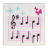Musique - Accessoires - Partition de musique papillon rose (N005) - Lego