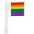 Drapeau Arc en ciel avec mat (V100) - brique Lego imprimée