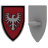 Jouet - Accessoires - Bouclier chevalier aigle - rouge et argenté (J052) - marque compatible