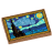 Art - Accessoire - Tableau inspiration "Nuit Etoilée" Van Gogh (D018) - plaque lego imprimée