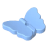 Décor - Insecte Papillon bleu clair (S003)  - marque compatible