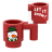 Noël - Boisson - tasse mug recto-verso bonhomme de neige et "Let Is Snow" (Q005) - brique Lego imprimée