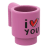 Boisson - tasse mug « I love you » rose (C008) - brique Lego imprimée
