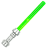 Jouet - Accessoires - Sabre laser vert (E011) - Lego