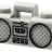Musique - Accessoires - Radio grise (N009) - Lego