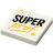 Plaque - "Super prof" (R078) - plaque Lego imprimée (nouveauté - délai 4 jours supplémentaires)