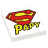 Plaque - "Super Papy" (R037) - plaque Lego personnalisée