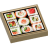 Aliment - Salé - Accessoires - Plateau de sushis (A001) - brique Lego imprimée
