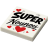 Plaque - "Super Nounou" (R015) - plaque compatible imprimée