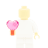 Amour - Accessoires - Coeur rose translucide avec poignée (I015) - Lego 