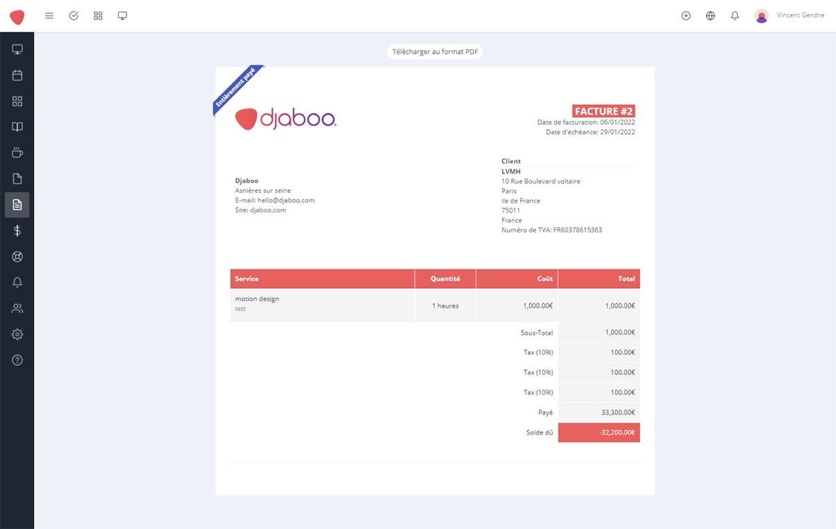 Invoice management