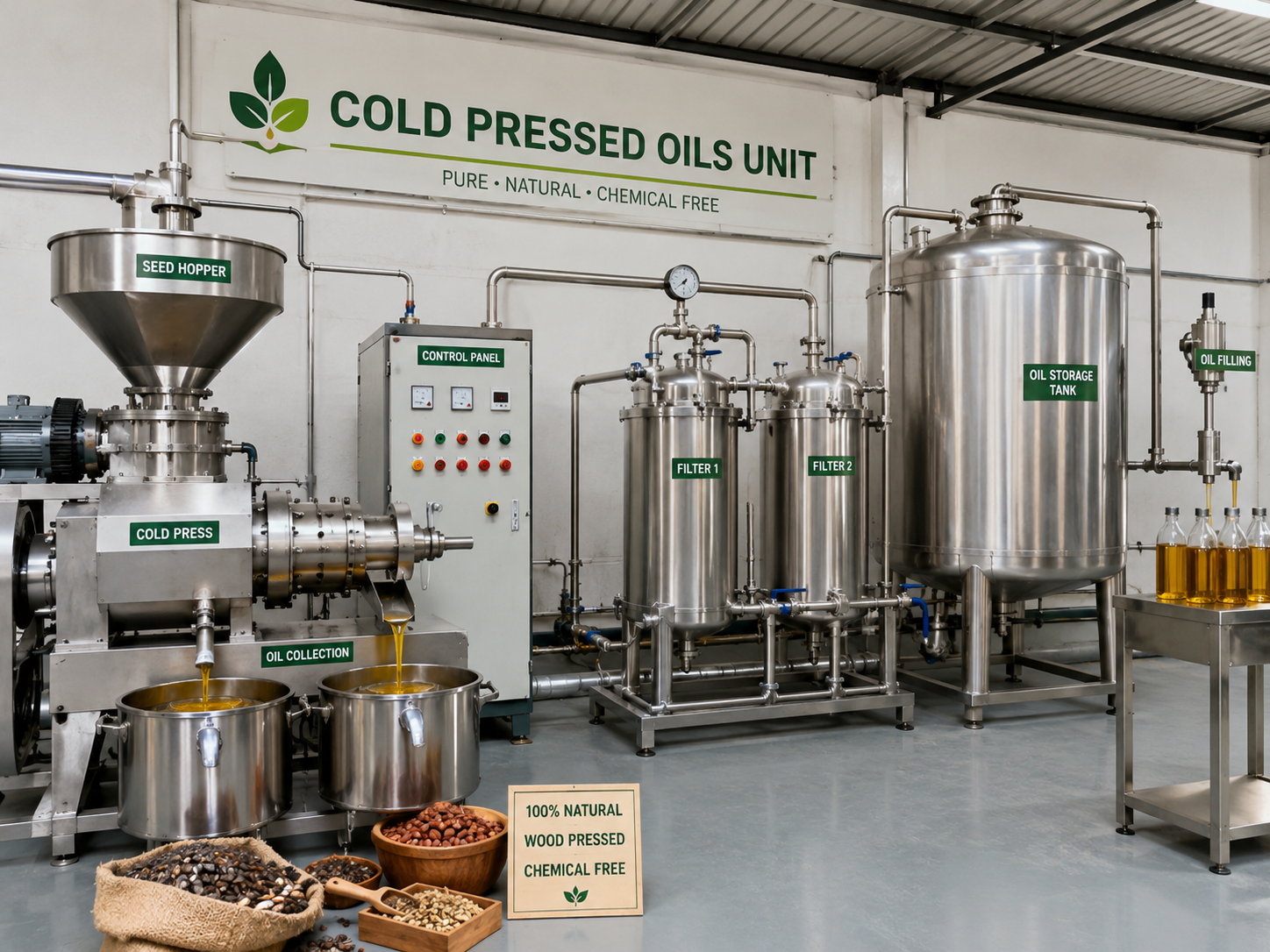 Cold Pressed Oils Unit