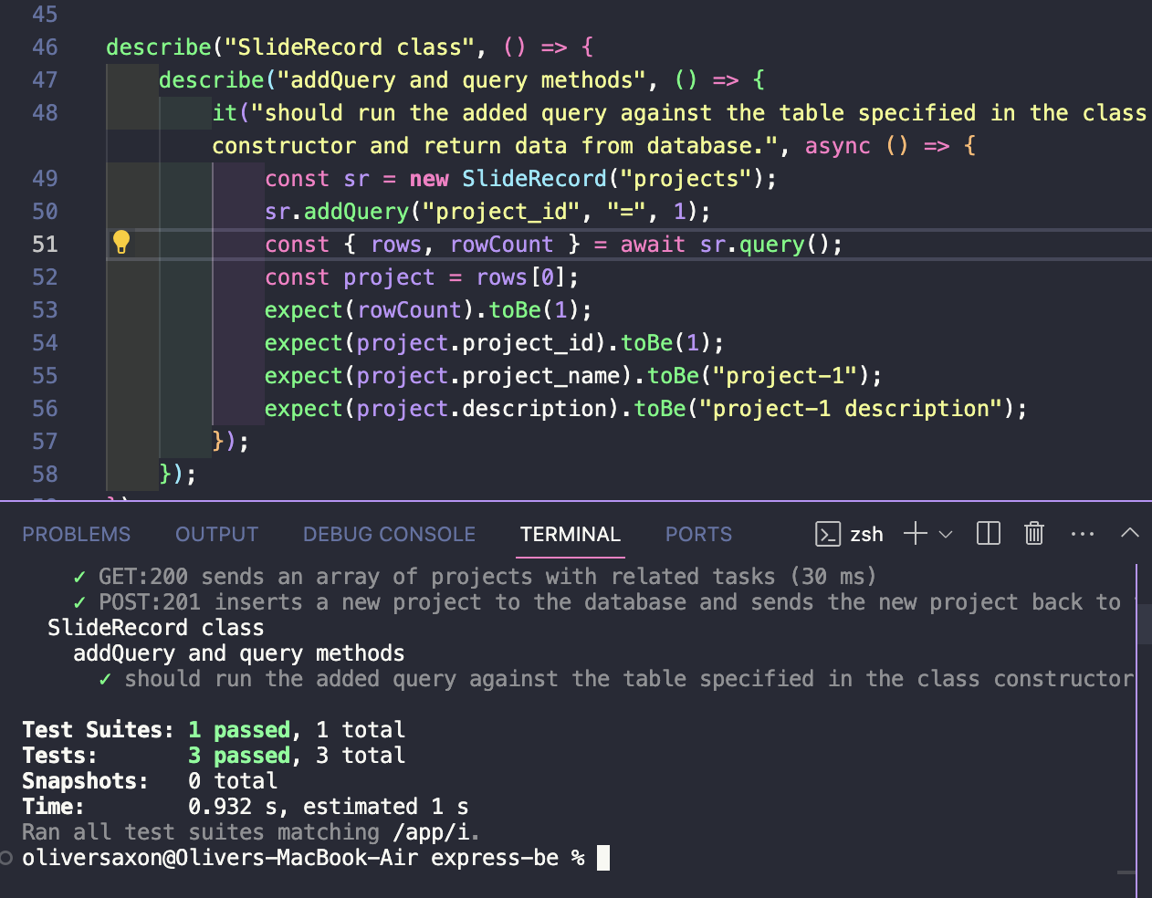 image of jest test results