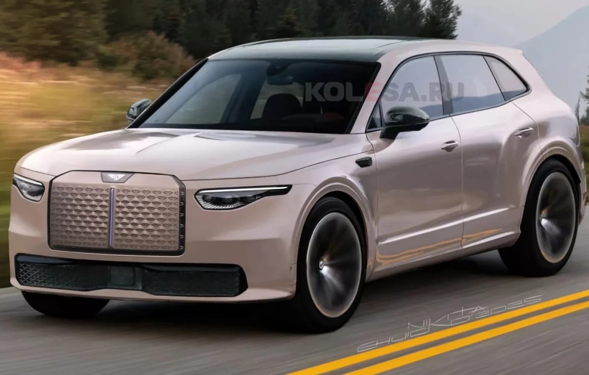 Le futur petit SUV Bentley, imaginé pour Kolesa.