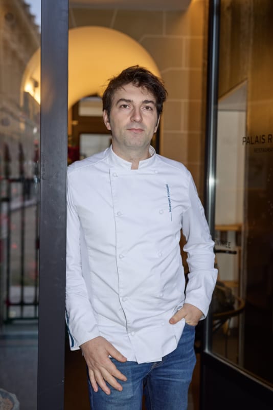 Le chef Martino Ruggieri au Palais Royal © Phillipe Vaurès Santa Maria