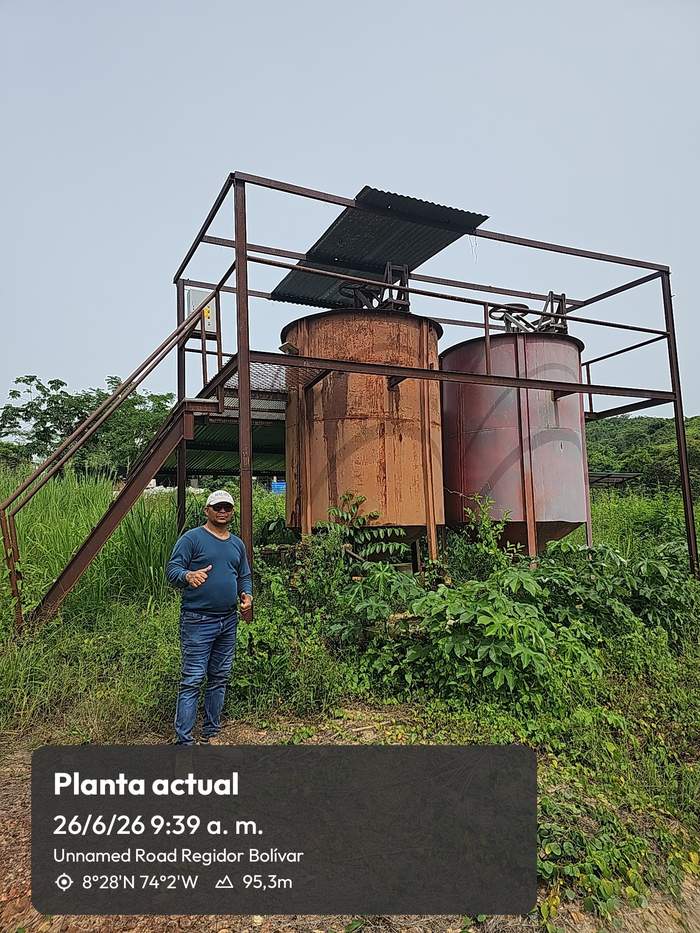 Tanques de cianuración de la planta
