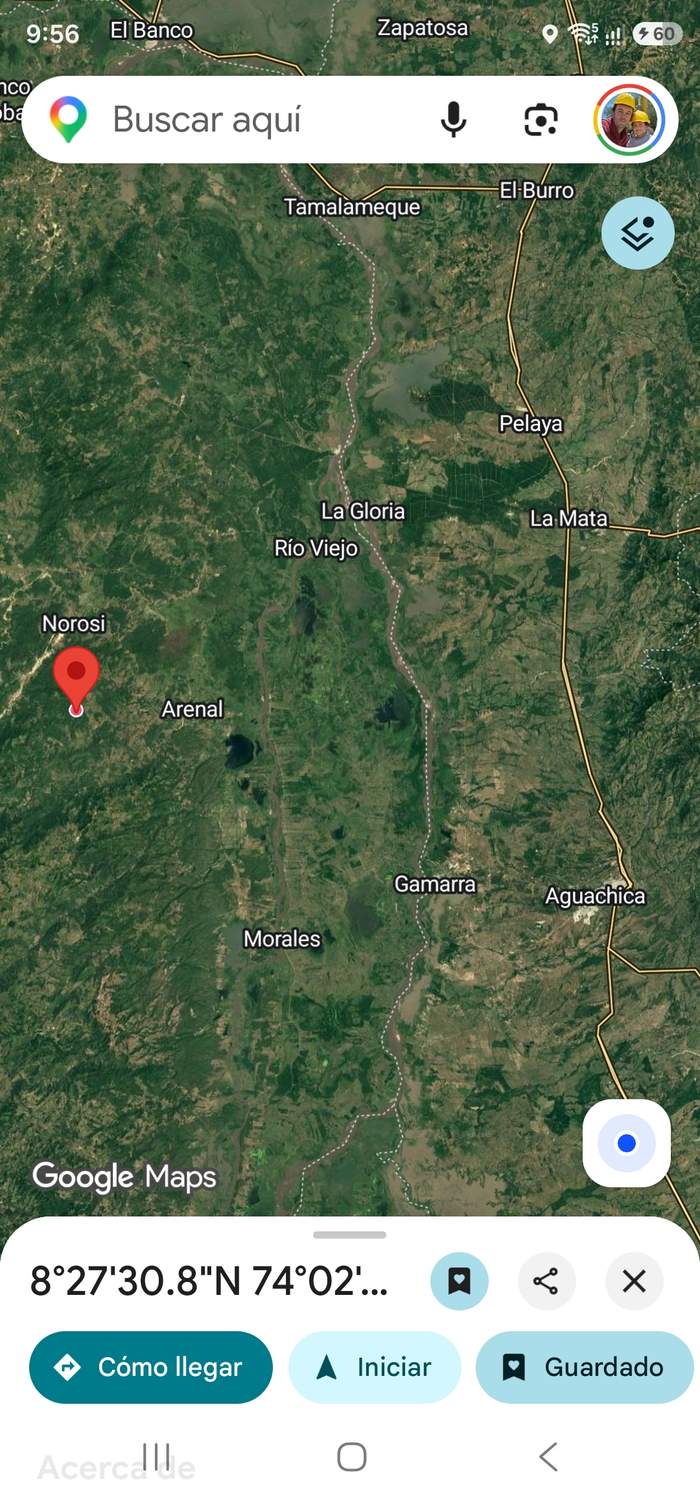 Mapa regional de la zona minera de Rioviejo