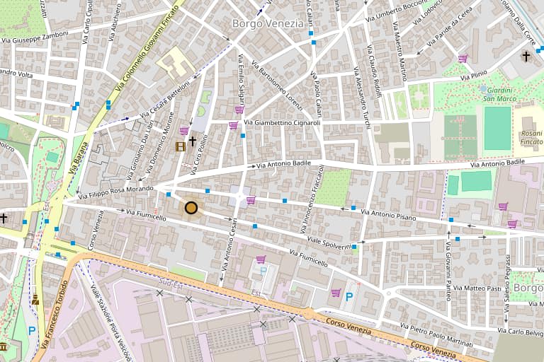 Mappa: Viale Spolverini 8, Verona