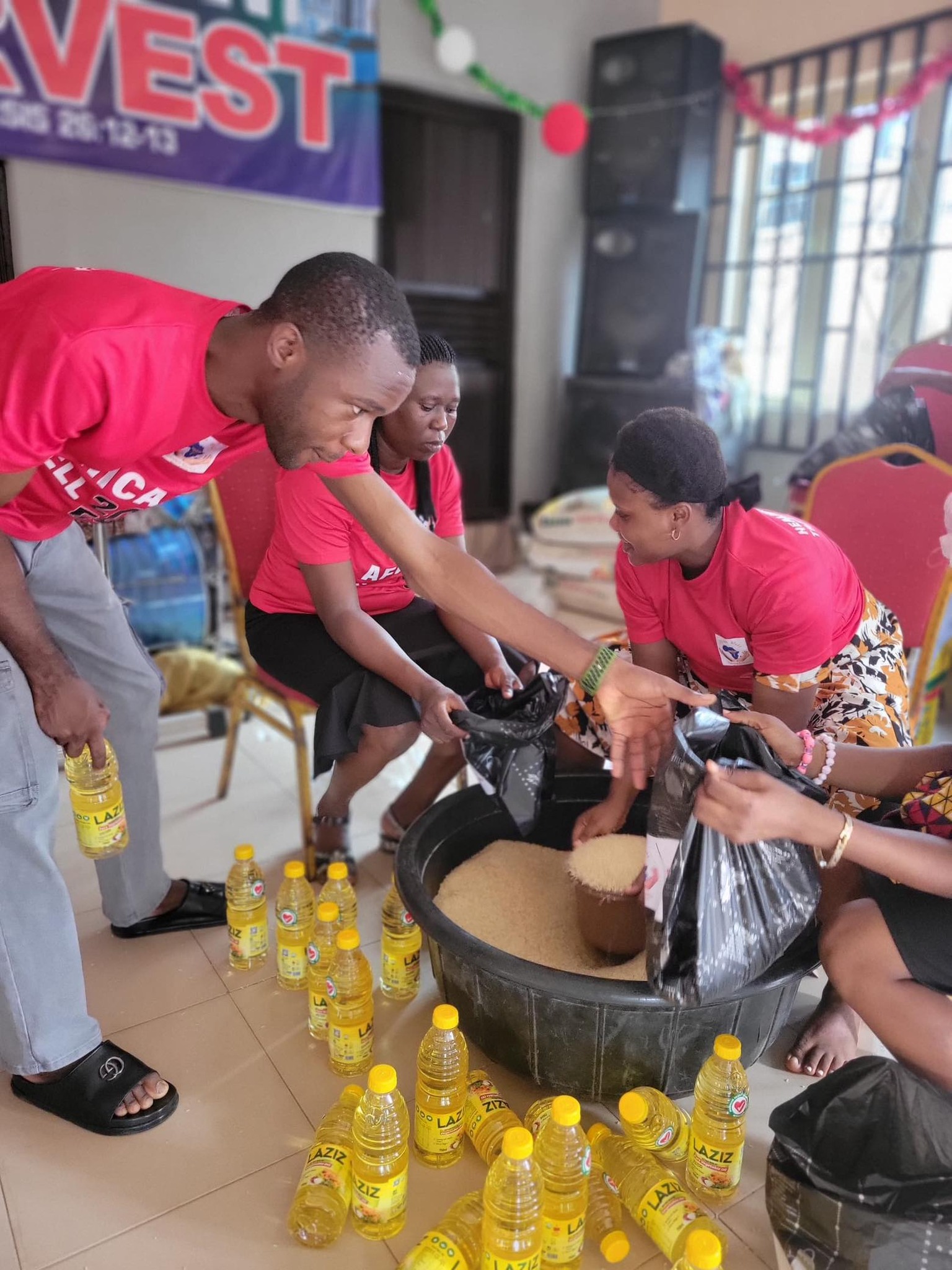 Medical team providing care at a rural community center