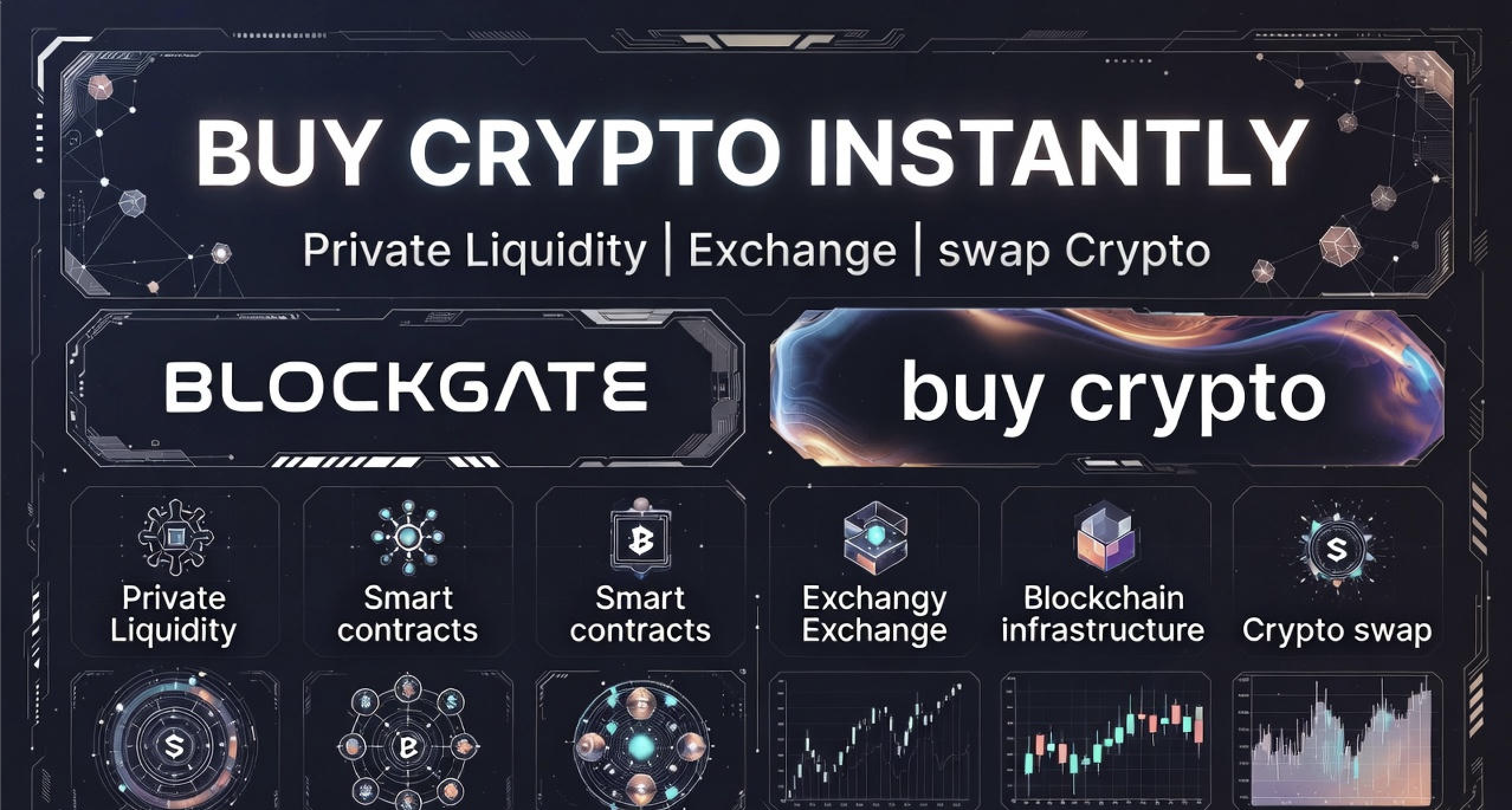 Futuristic crypto dashboard