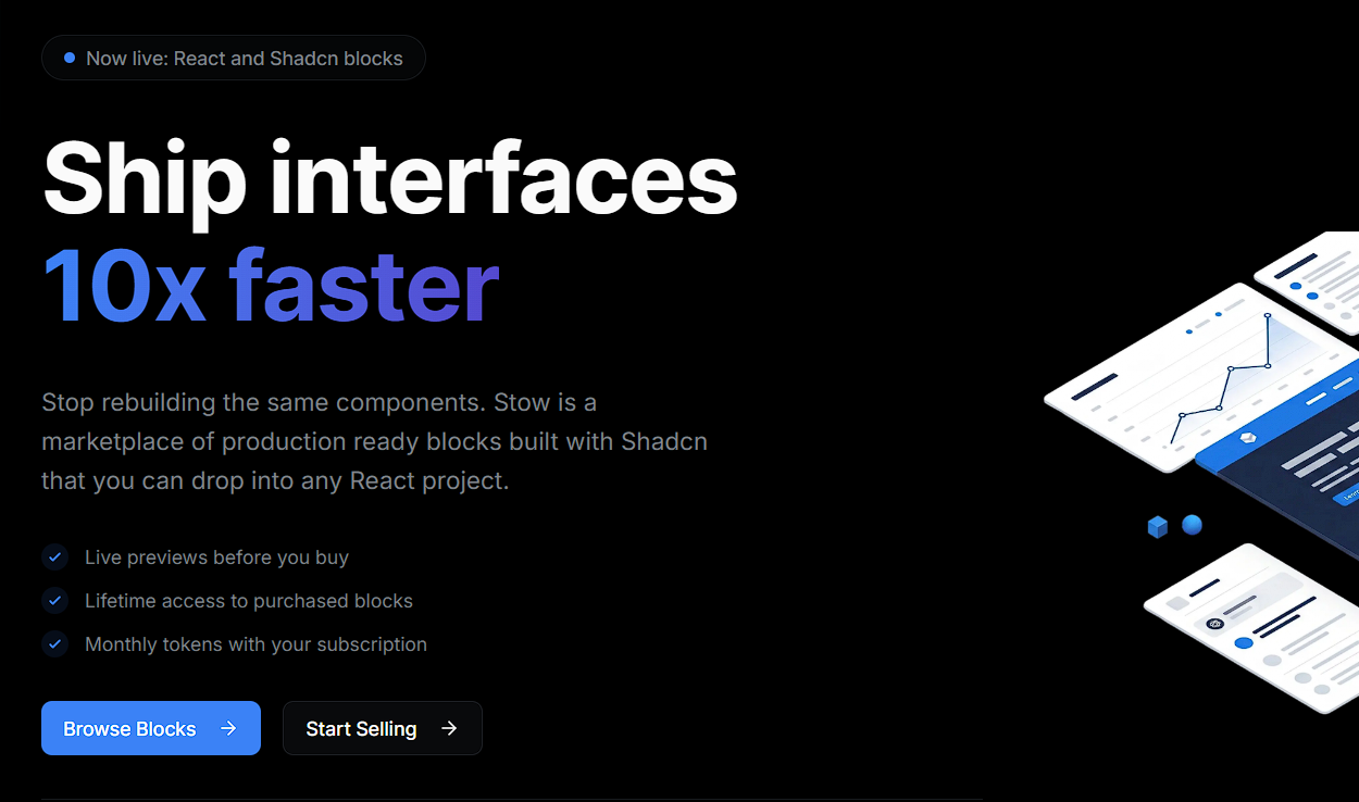 Stow - UI Marketplace: How Stow Turns Your UI Ideas into Production ...