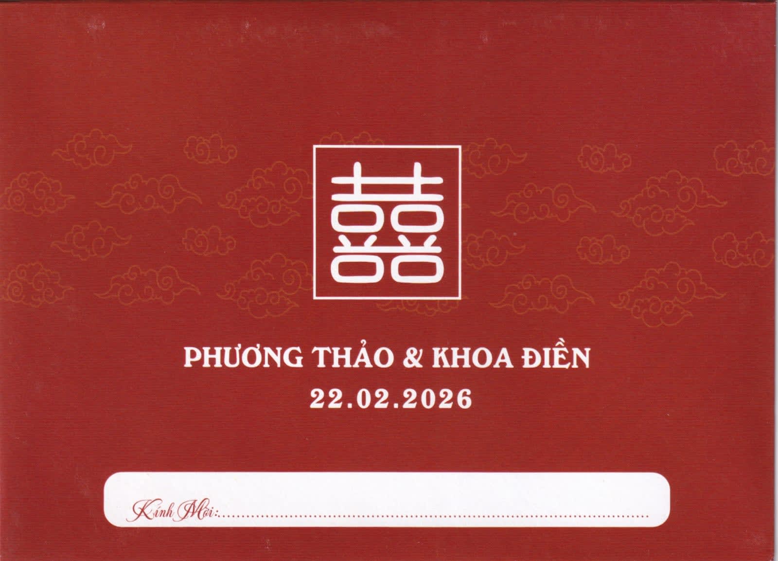 Thiệp Long Phụng