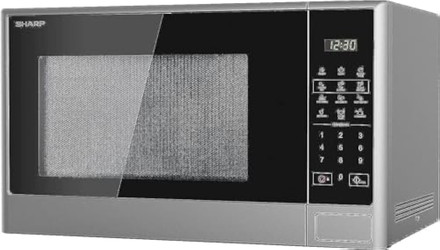 Sharp 28 Liter 1100W Digital Push Button Solo Microwave, R-28CT-S ...