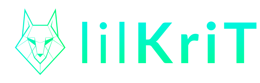 lilKriT Logo - a wolf.