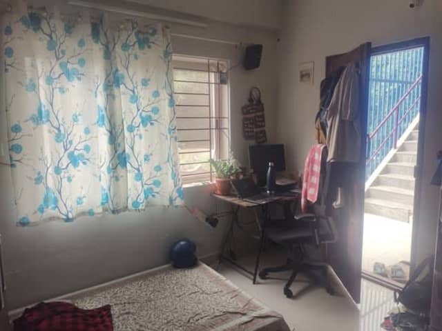 1 RK in Marathahalli — bedroom interior view