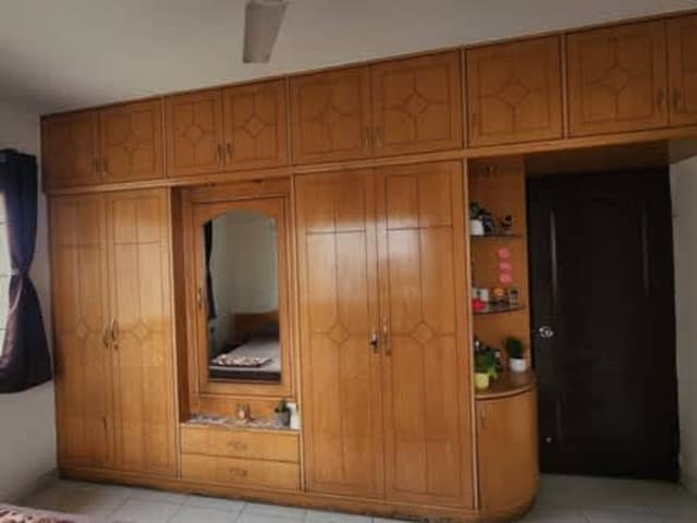 Private Room with Attached Washroom Available in Premium 3BHK — living area and home amenities