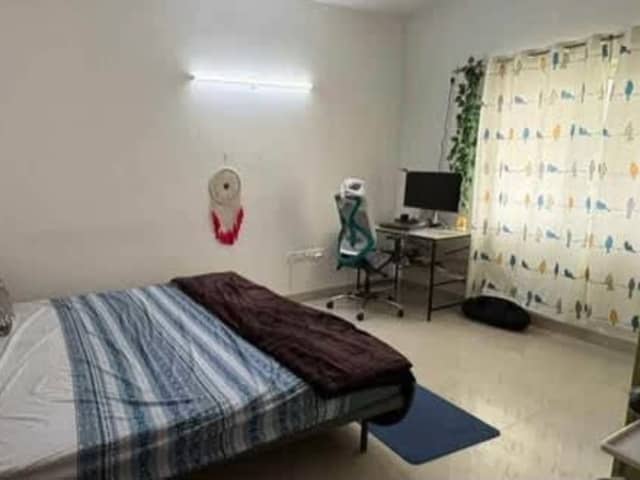 Female Flatmate Required in Salarpuria Sanctity — bedroom interior view