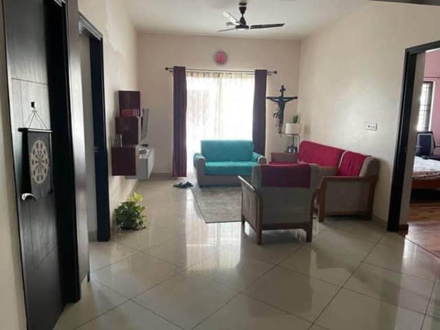Master Bedroom in 3BHK Gated Society — bedroom interior view