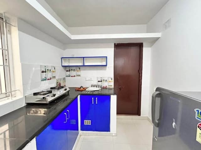 2BHK Fully Furnished Apartment in Kodathi Village — living area and home amenities