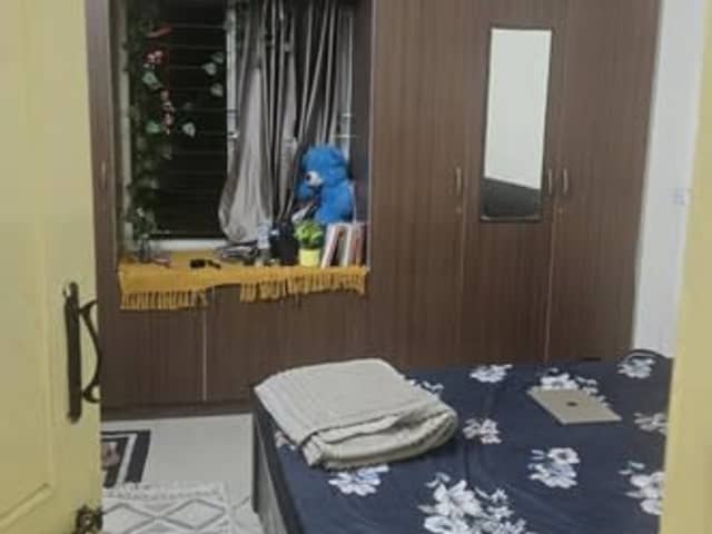 Fully Furnished Room in 2BHK at SLV Residency, Munnekollal — bedroom interior view