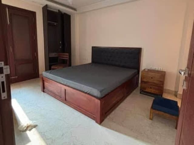 3BHK Semi-Furnished Apartment in Malviya Nagar — living area and home amenities