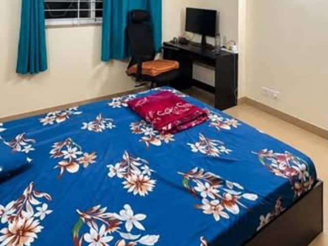 Master Bedroom in 2BHK | Bellandur — living area and home amenities
