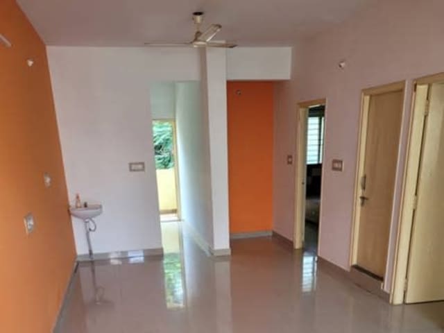 Semi Furnished 2BHK in Anathanagar Electronic City Phase-2 — living area and home amenities