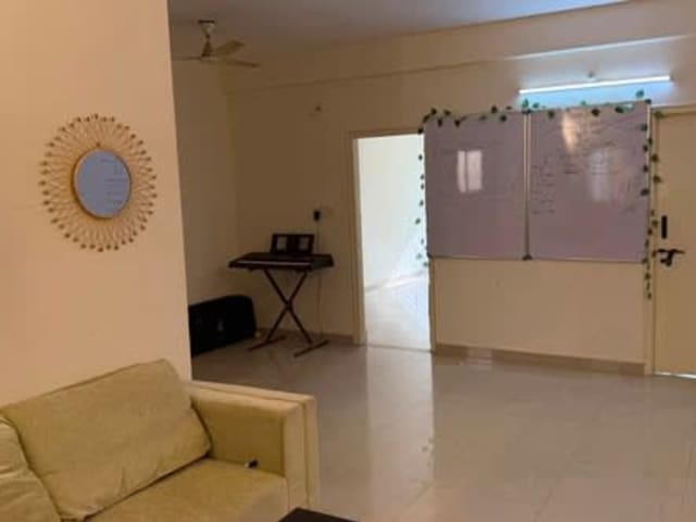 2BHK Fully Furnished Apartment in Green Glen Layout — bedroom interior view
