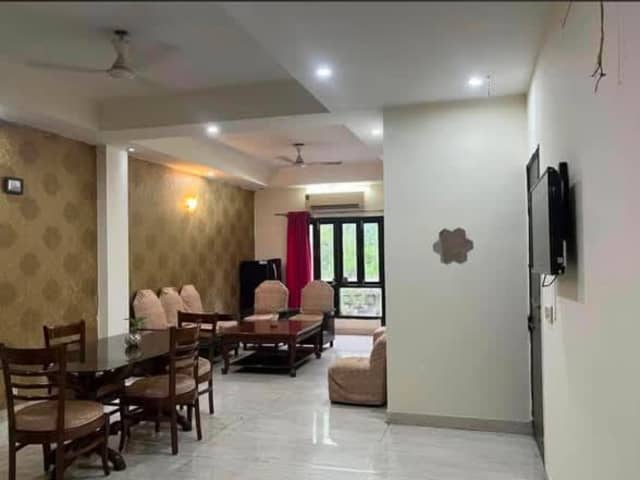 Master Bedroom in 3BHK in DLF Phase-1 — living area and home amenities
