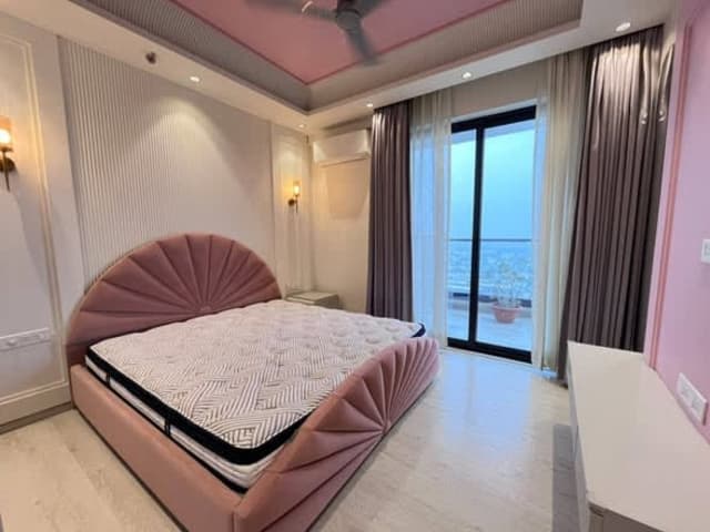 Luxury 3 BHK + Study Apartment for Rent in M3M Skywalk, Sector 74, Gurugram — living area and home amenities