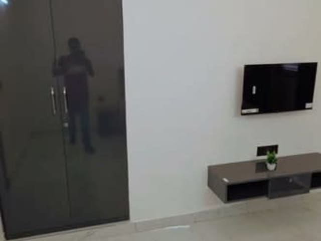 Fully furnished 1 RK flat — living area and home amenities