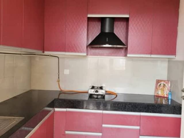 2BHK Ground Floor Garden Facing in M3M Marina, Sector 68, Gurgaon — living area and home amenities