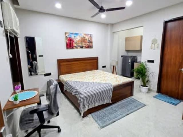 1 RK flat in Sector 52 Wazerabad — living area and home amenities