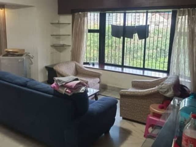 Double Sharing Master Bedroom in 3BHK — living area and home amenities