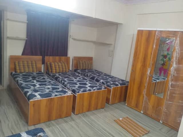 PG for men in Andheri East — bedroom interior view